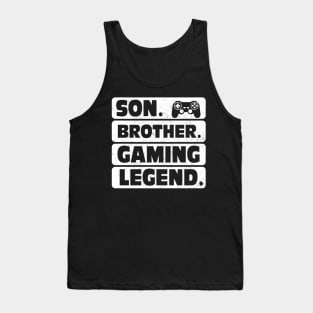 Christmas Gift For Gaming Teenage Boys & Kids Gamer Brother Tank Top